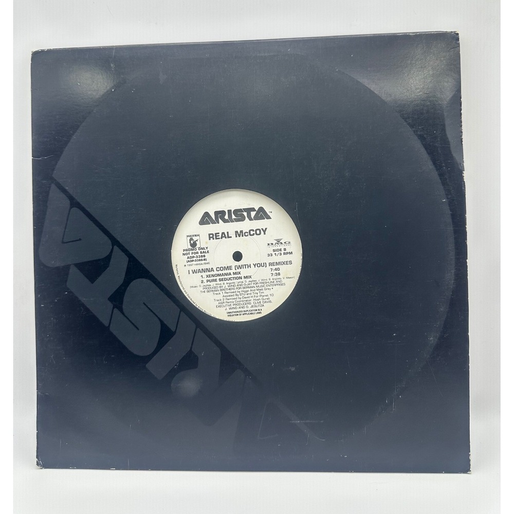 Real McCoy I Wanna Come With You Remixes 12" Vinyl Promo Arista ADP-3386 1997